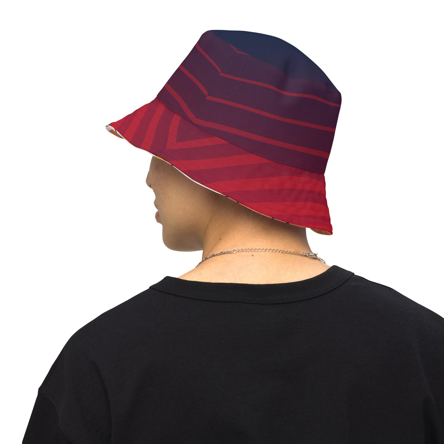 Abstract Reversible bucket hat