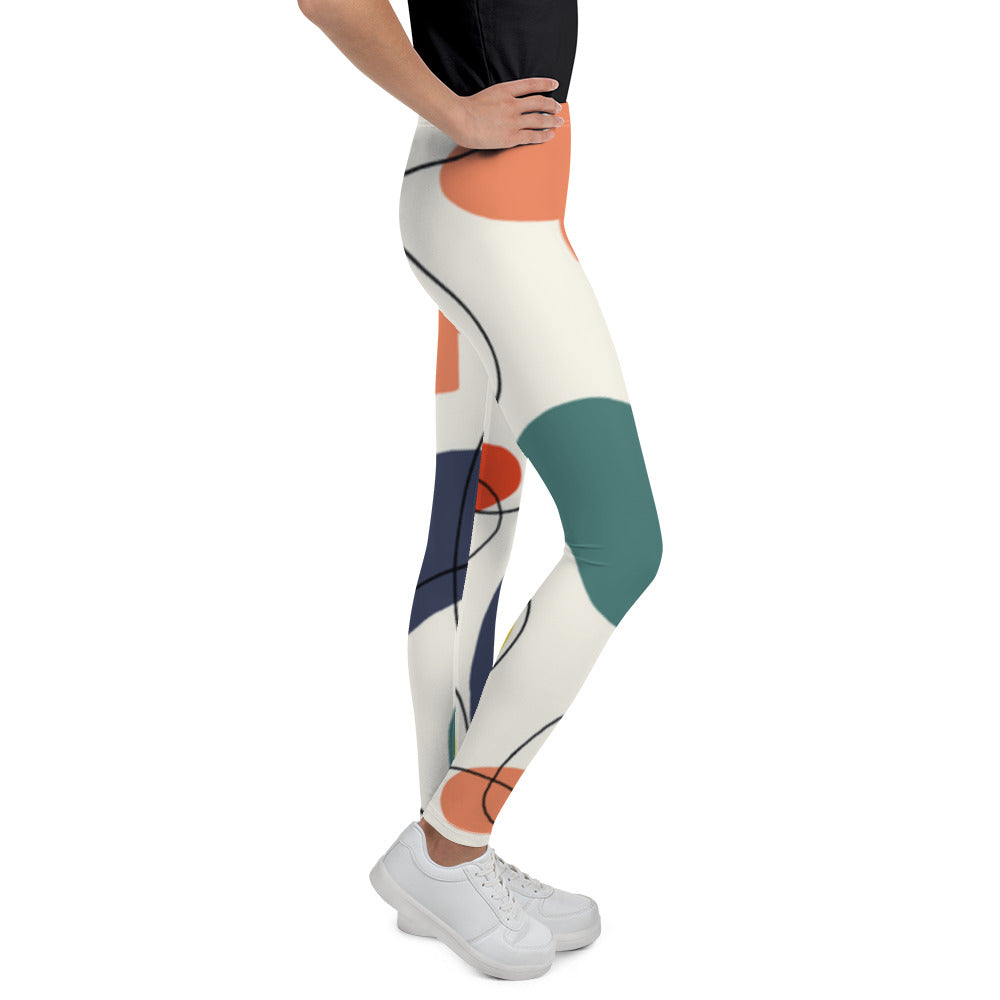 Abstract Youth Leggings