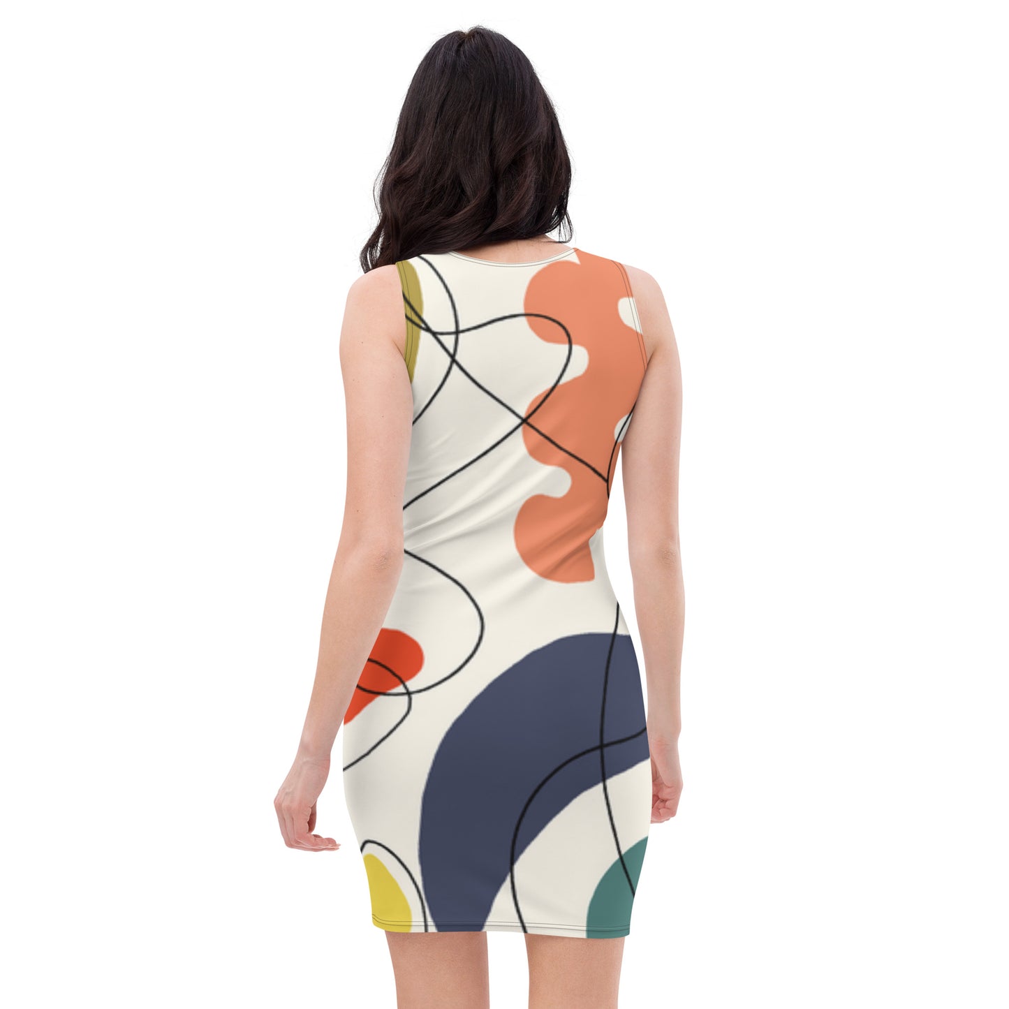 Abstract Bodycon dress