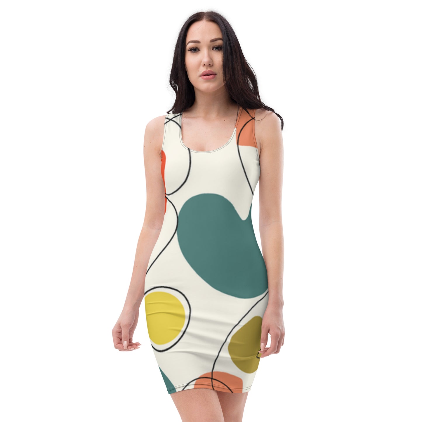 Abstract Bodycon dress