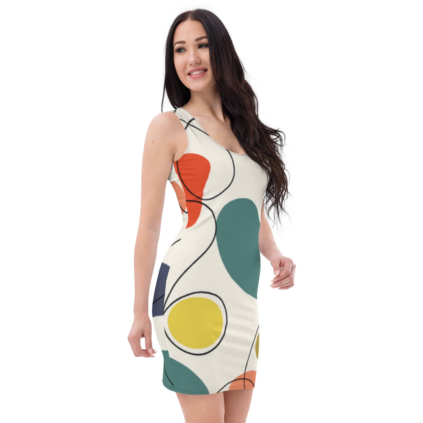 Abstract Bodycon dress