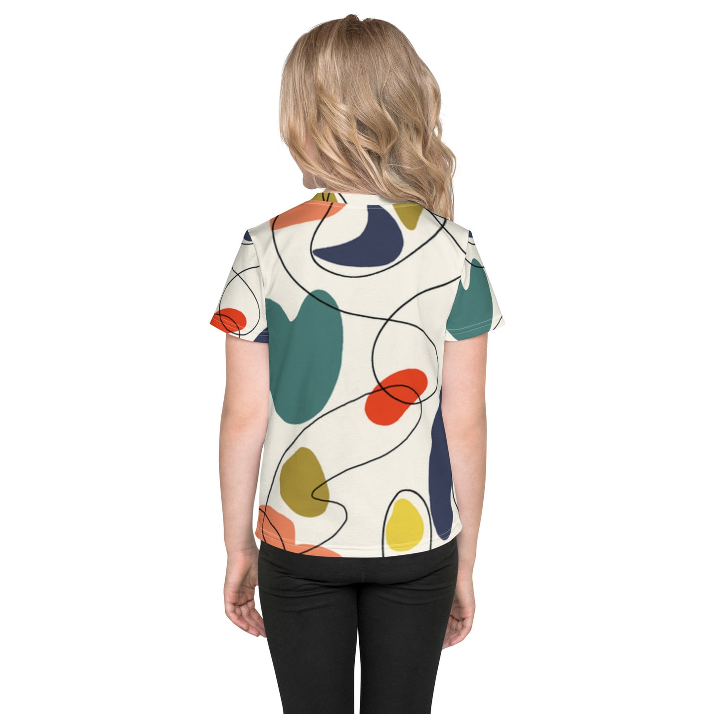 Abstract Kids crew neck t-shirt