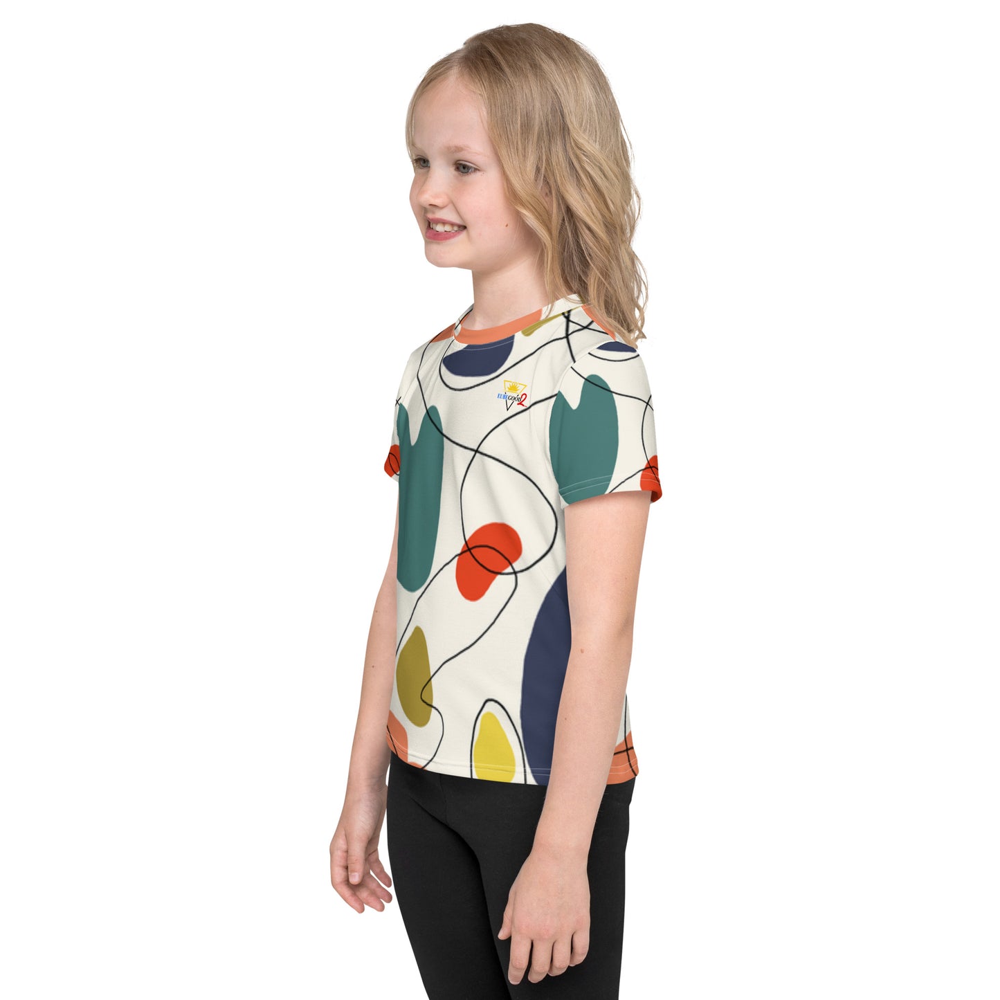 Abstract Kids crew neck t-shirt