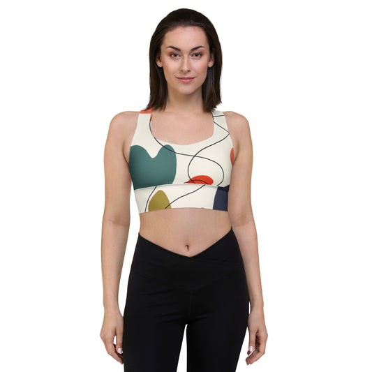 Abstract 2 Longline sports bra