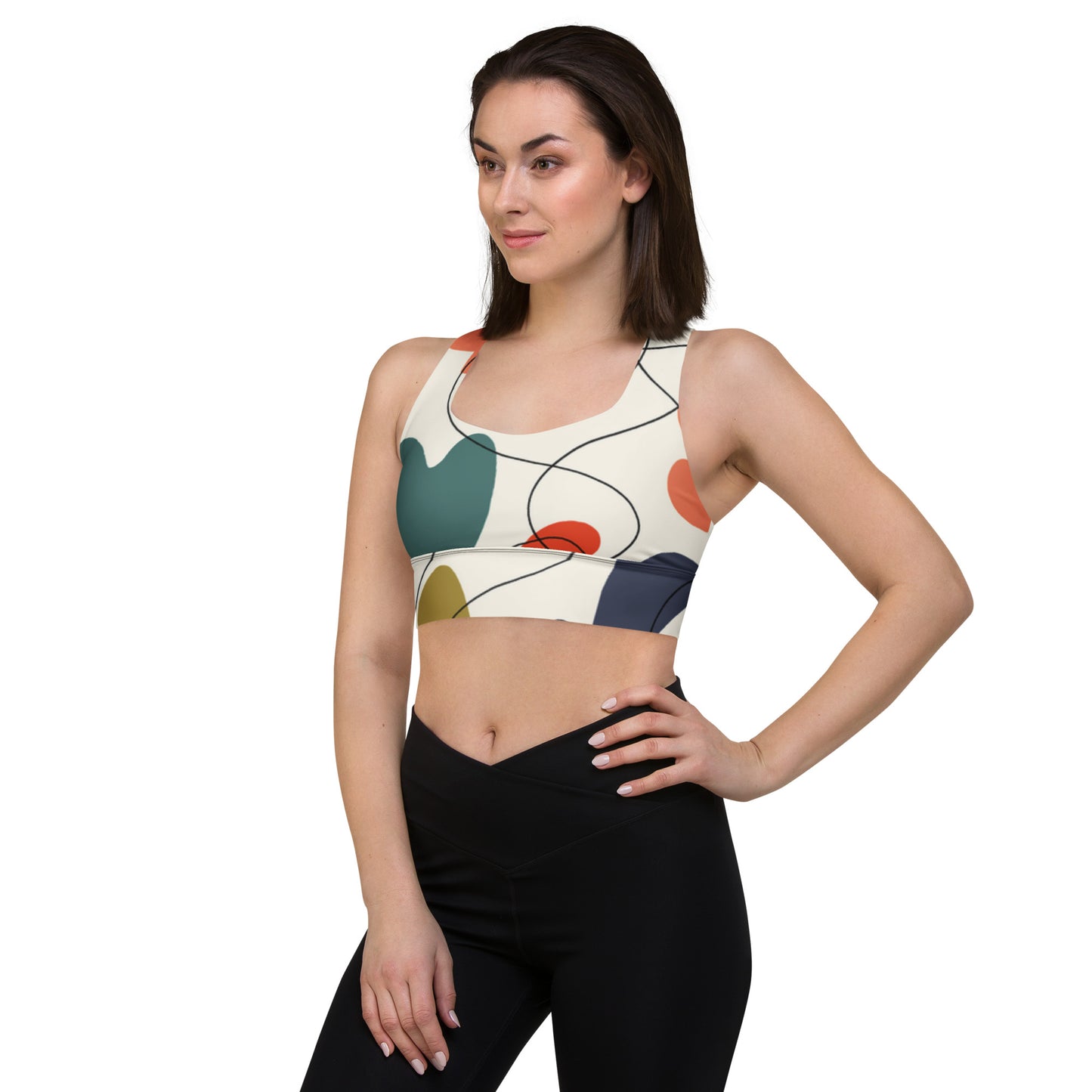Abstract 2 Longline sports bra