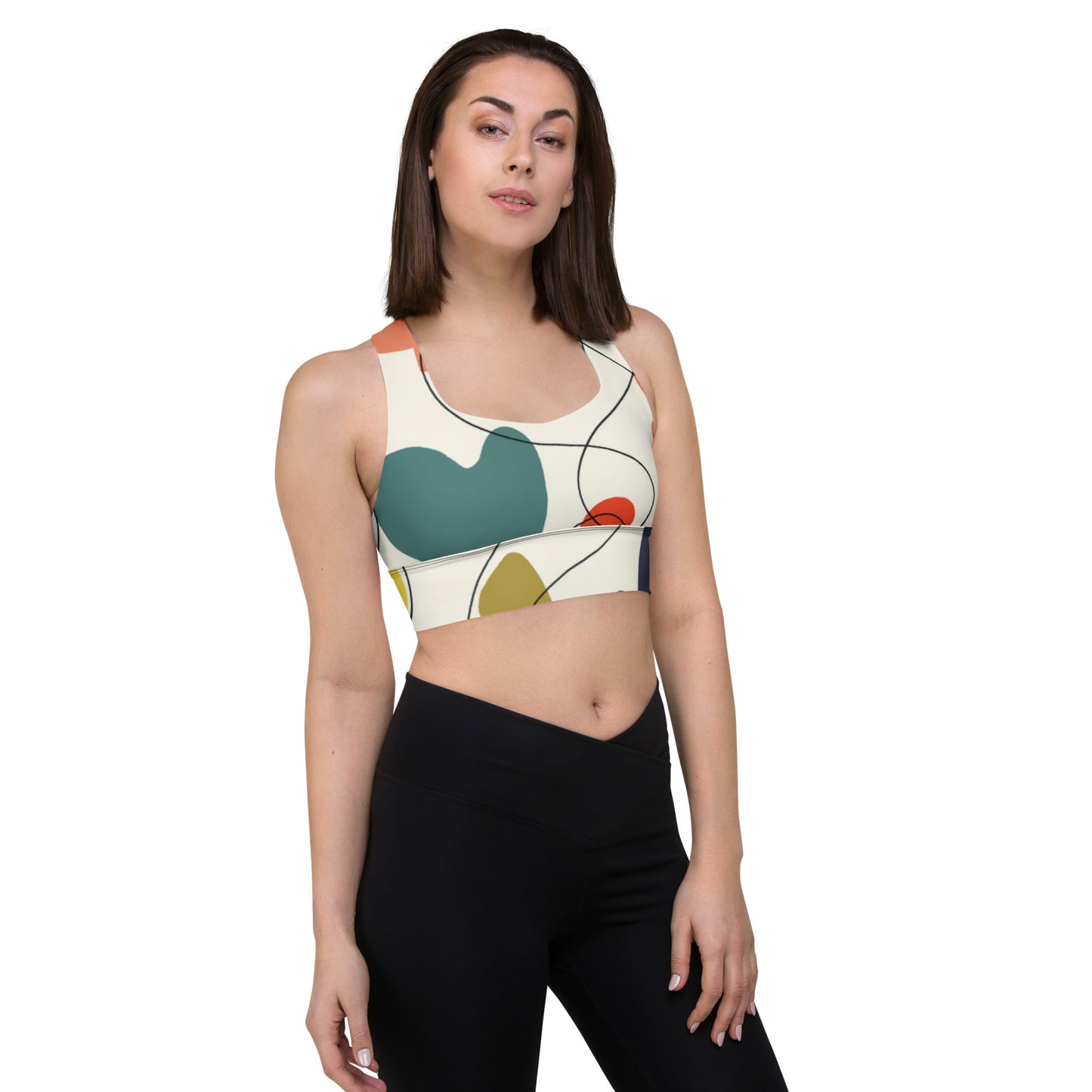 Abstract 2 Longline sports bra