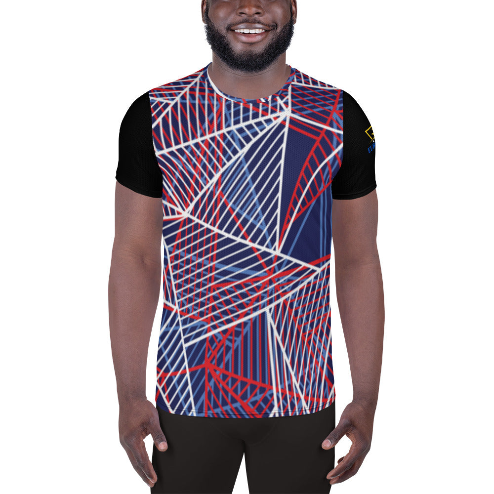 Line Abstract Men's Athletic T-shirt