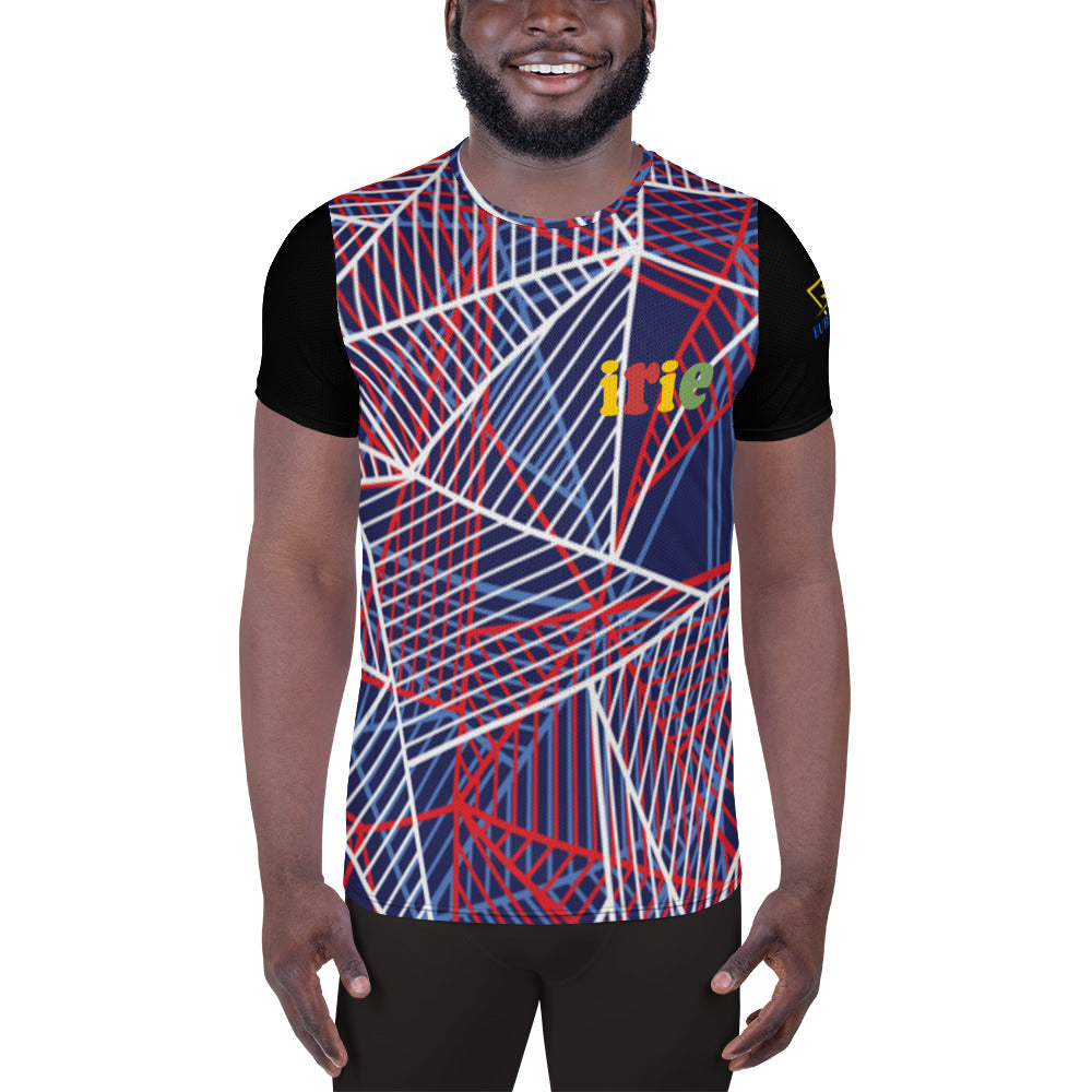 irie abstract Men's Athletic T-shirt