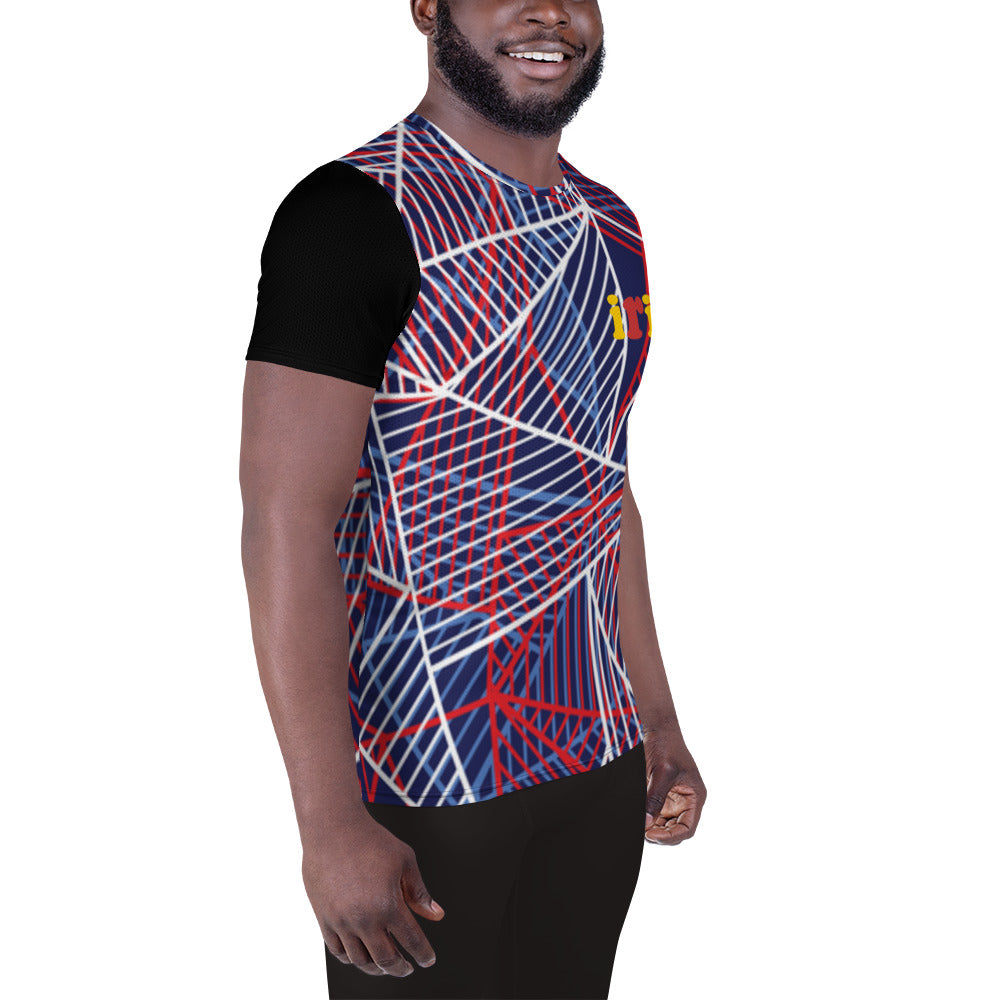 irie abstract Men's Athletic T-shirt