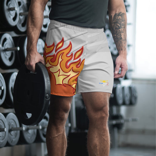 Fire Gray Men's Athletic Shorts