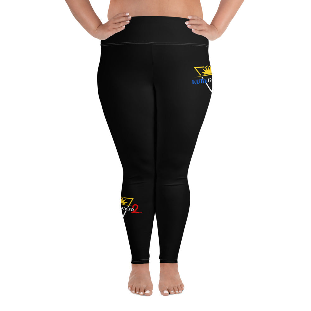 Lex Black All-Over Print Plus Size Leggings
