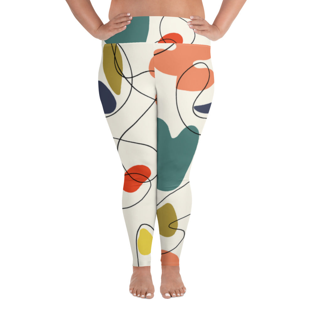 Abstract 2 Plus Size Leggings