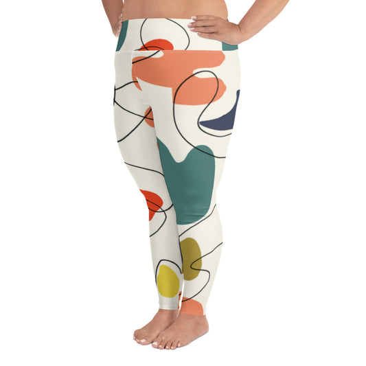 Abstract 2 Plus Size Leggings