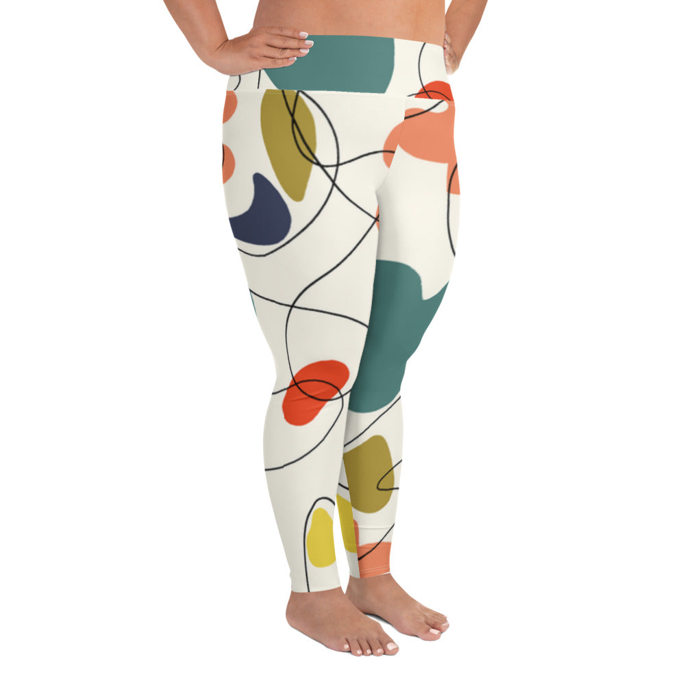 Abstract 2 Plus Size Leggings