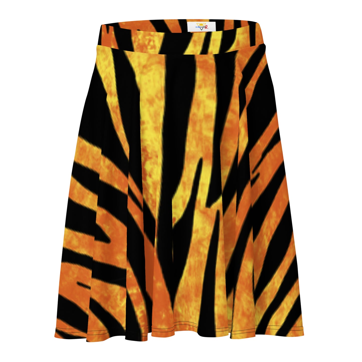 Black n Gold Skater Skirt