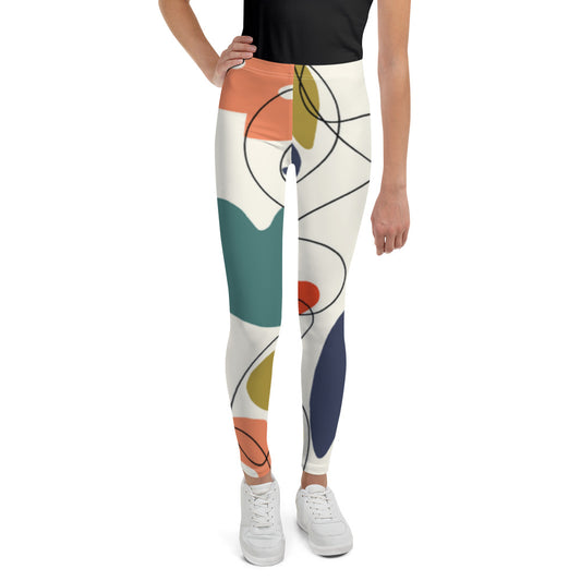 Abstract Youth Leggings