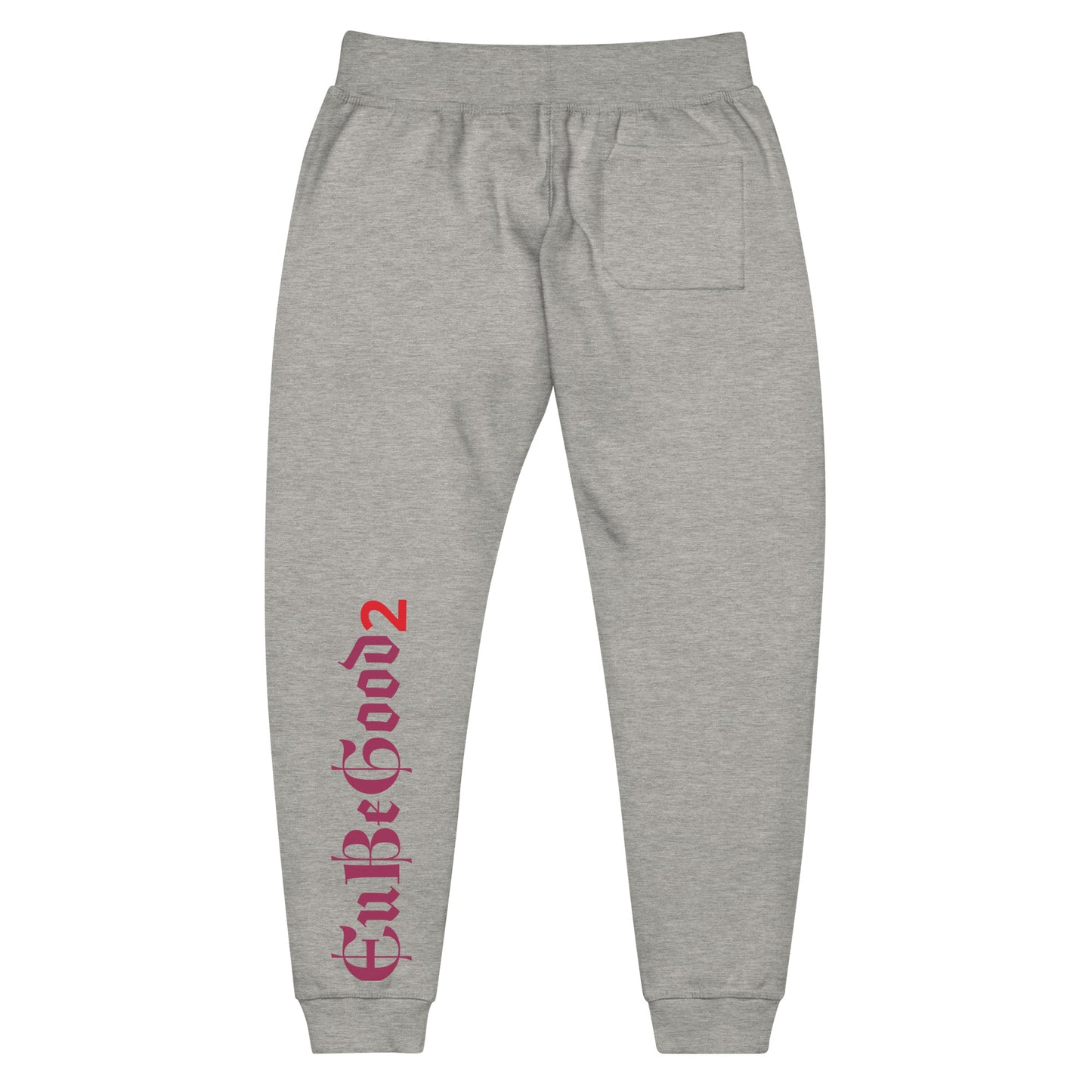 White Unisex fleece sweatpants