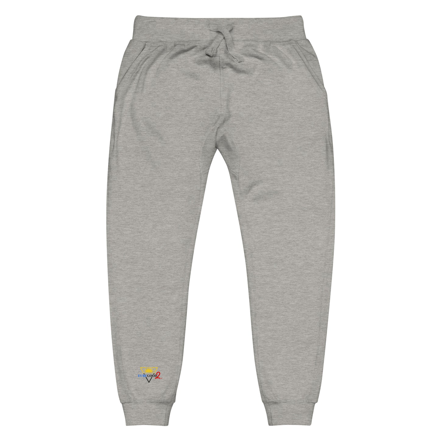 White Unisex fleece sweatpants