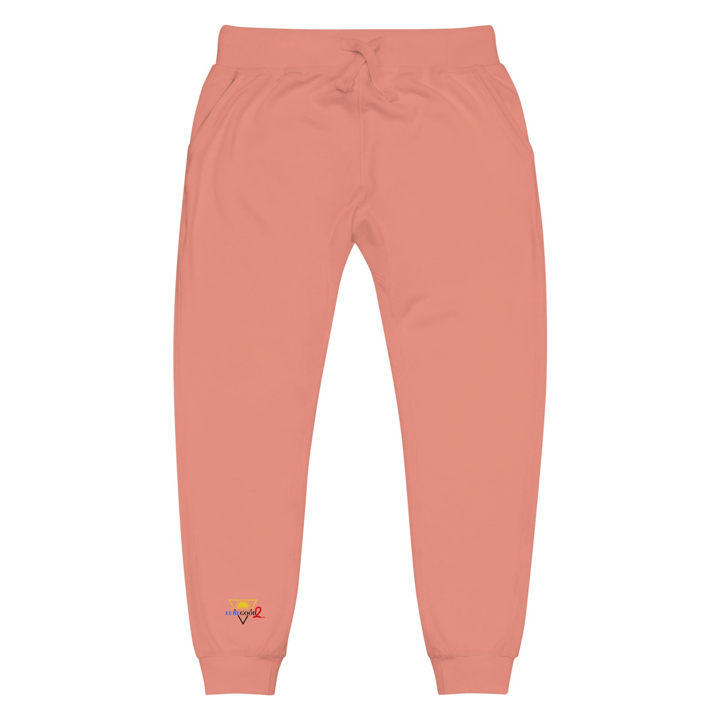 White Unisex fleece sweatpants