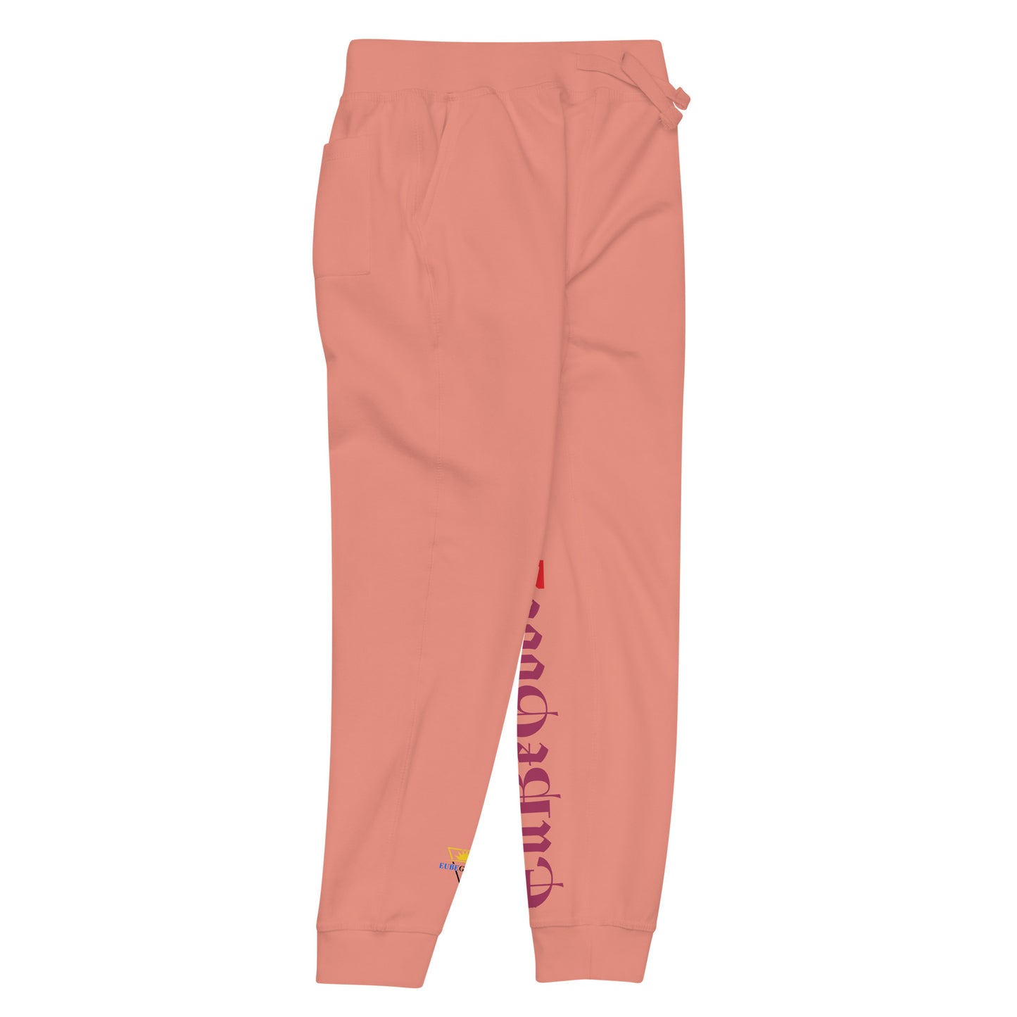 White Unisex fleece sweatpants