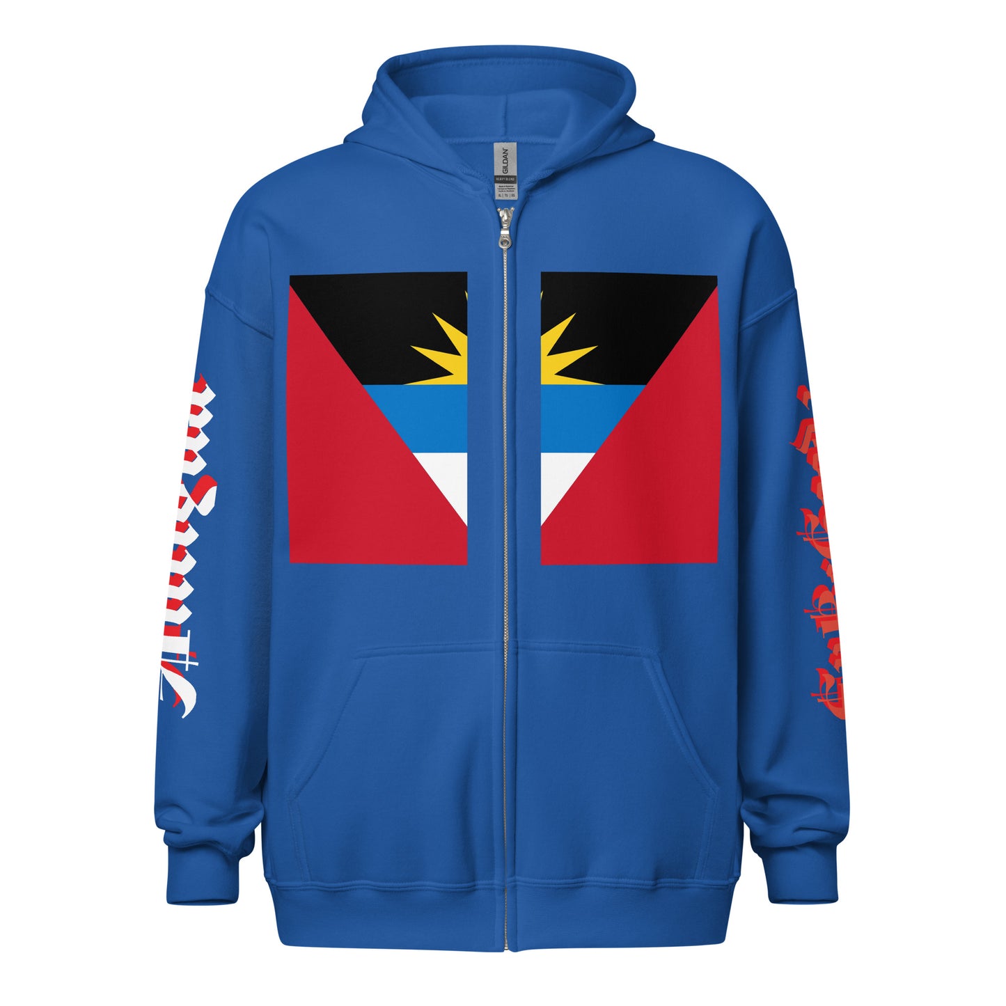 Antigua Flag Unisex heavy blend zip hoodie