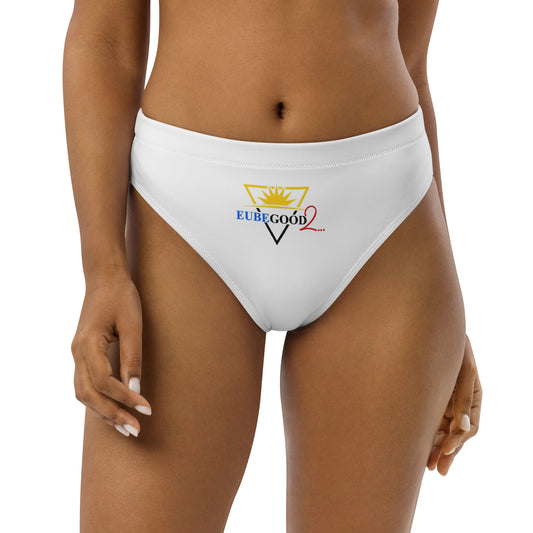 Recycled high-waisted bikini bottom