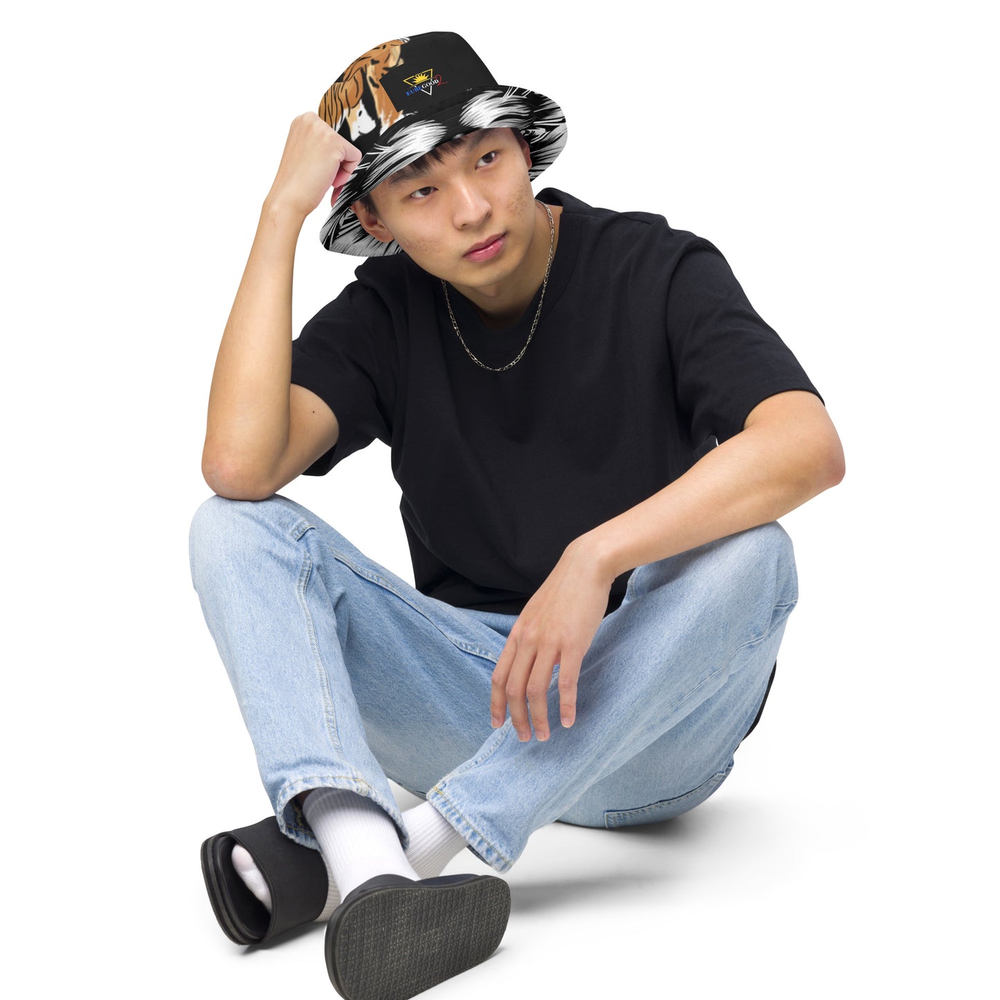 Tiger Design Reversible bucket hat