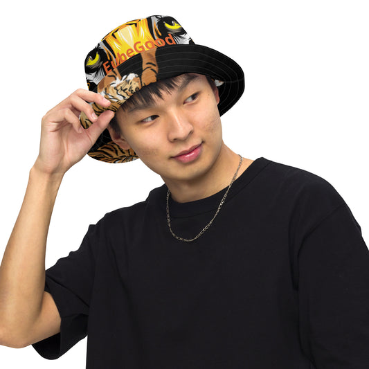 Tiger Design Reversible bucket hat