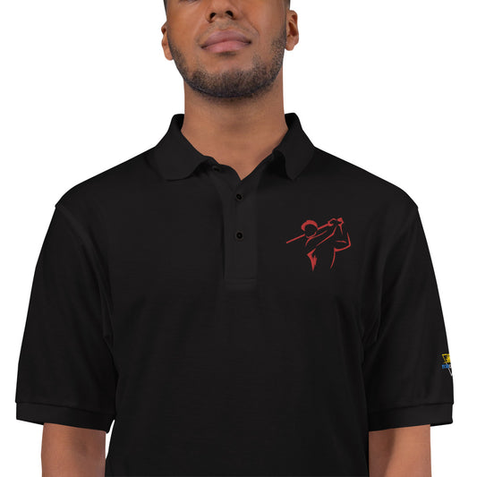 Golfer Image Men's Premium Polo