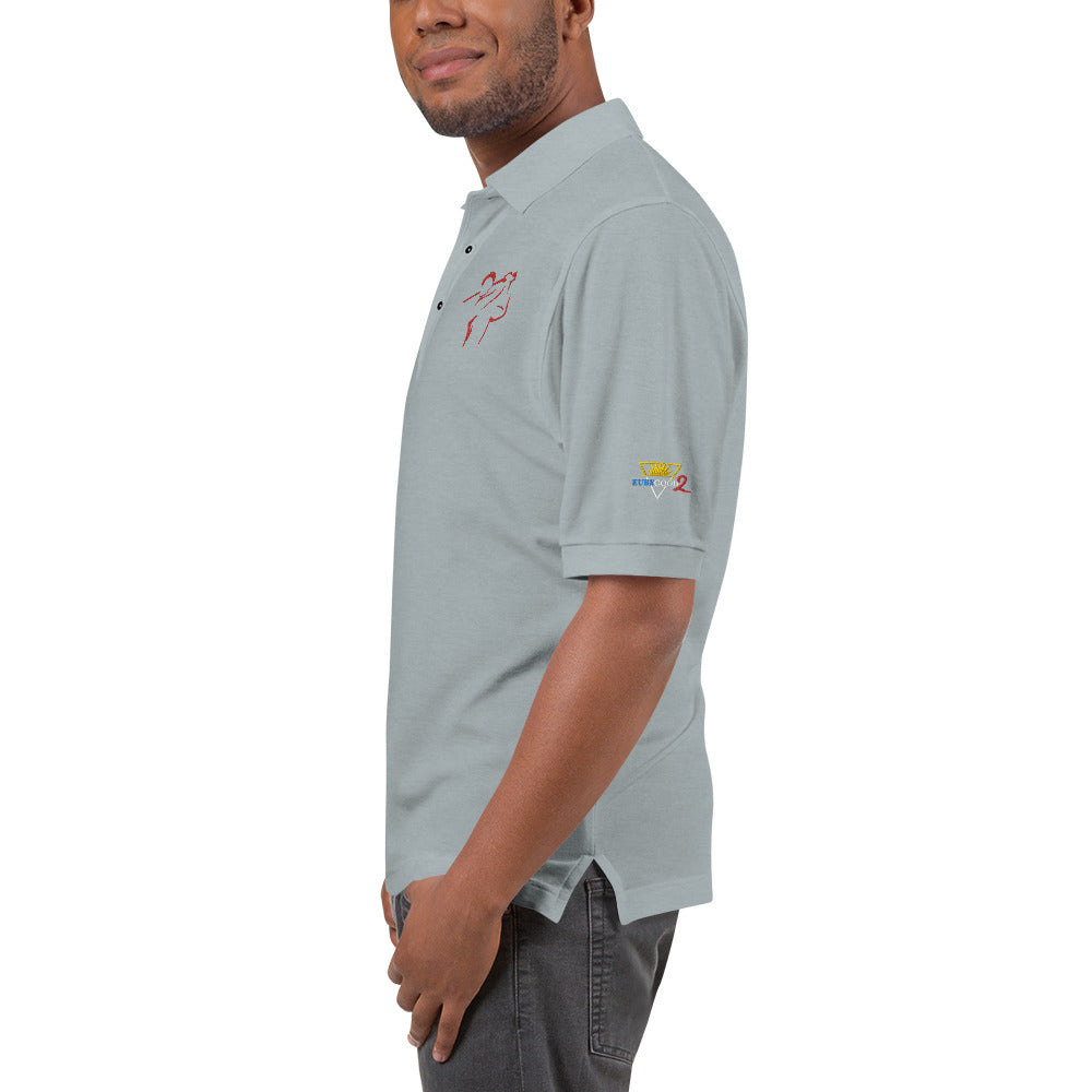 Golfer Image Men's Premium Polo