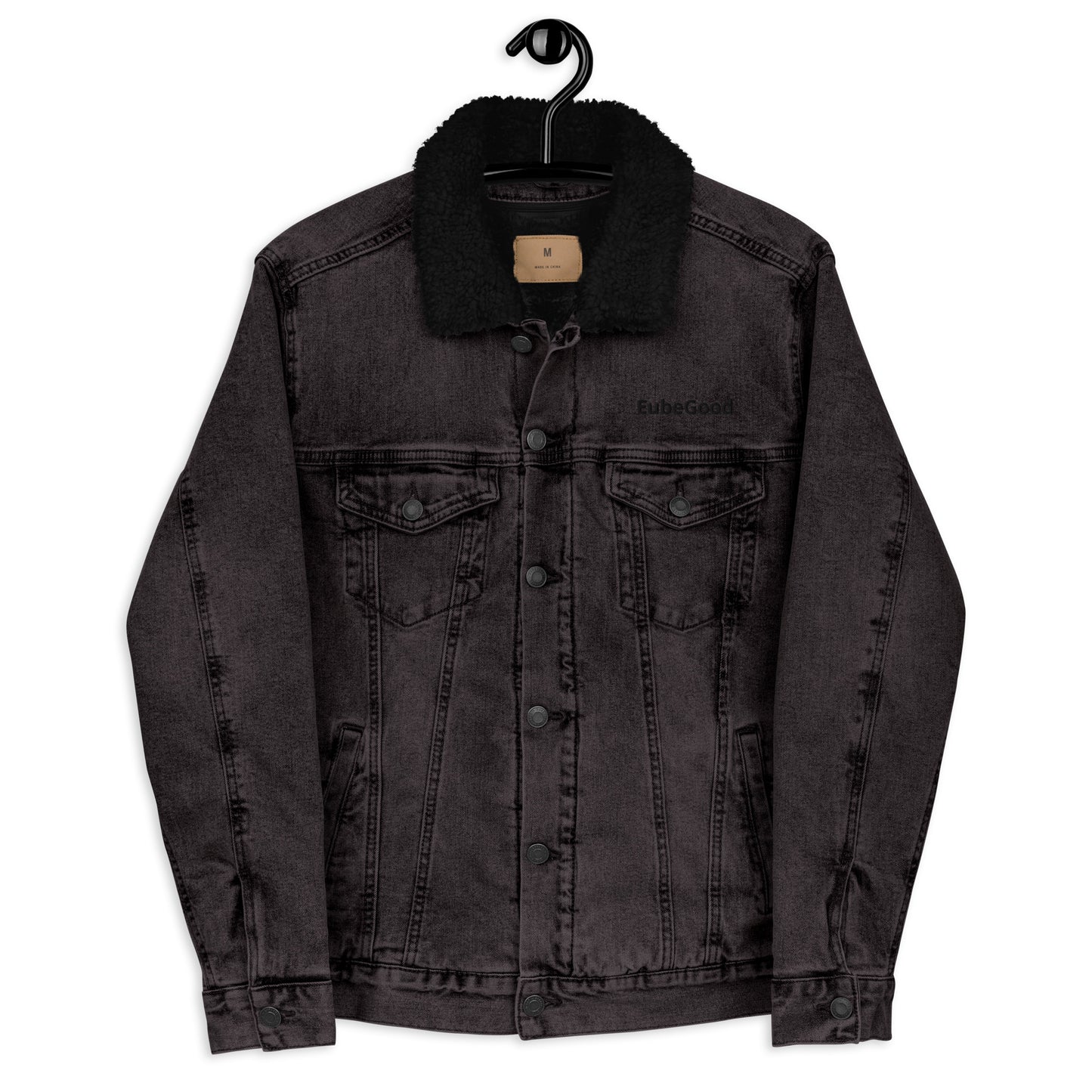 Silhouette Eubegood Logo Unisex denim sherpa jacket