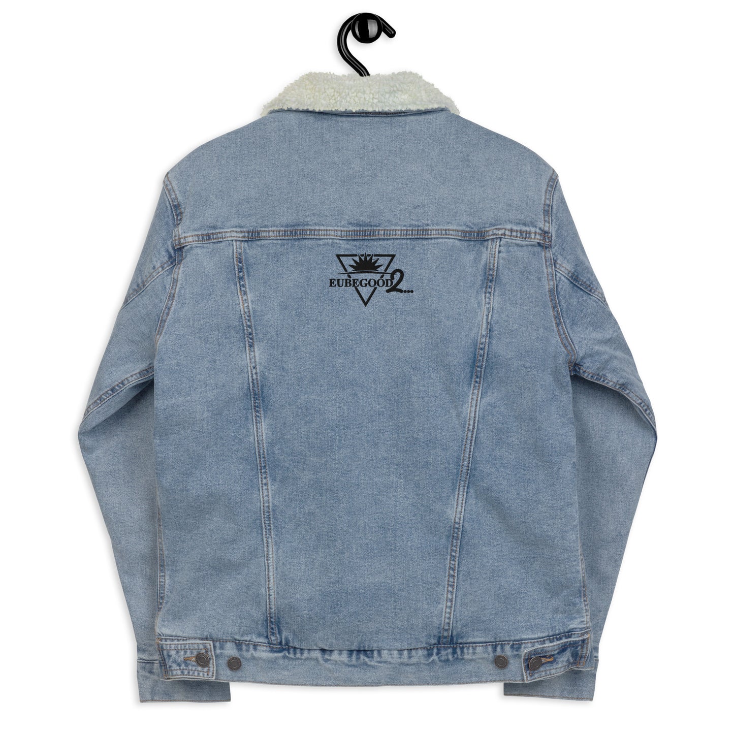 Silhouette Eubegood Logo Unisex denim sherpa jacket