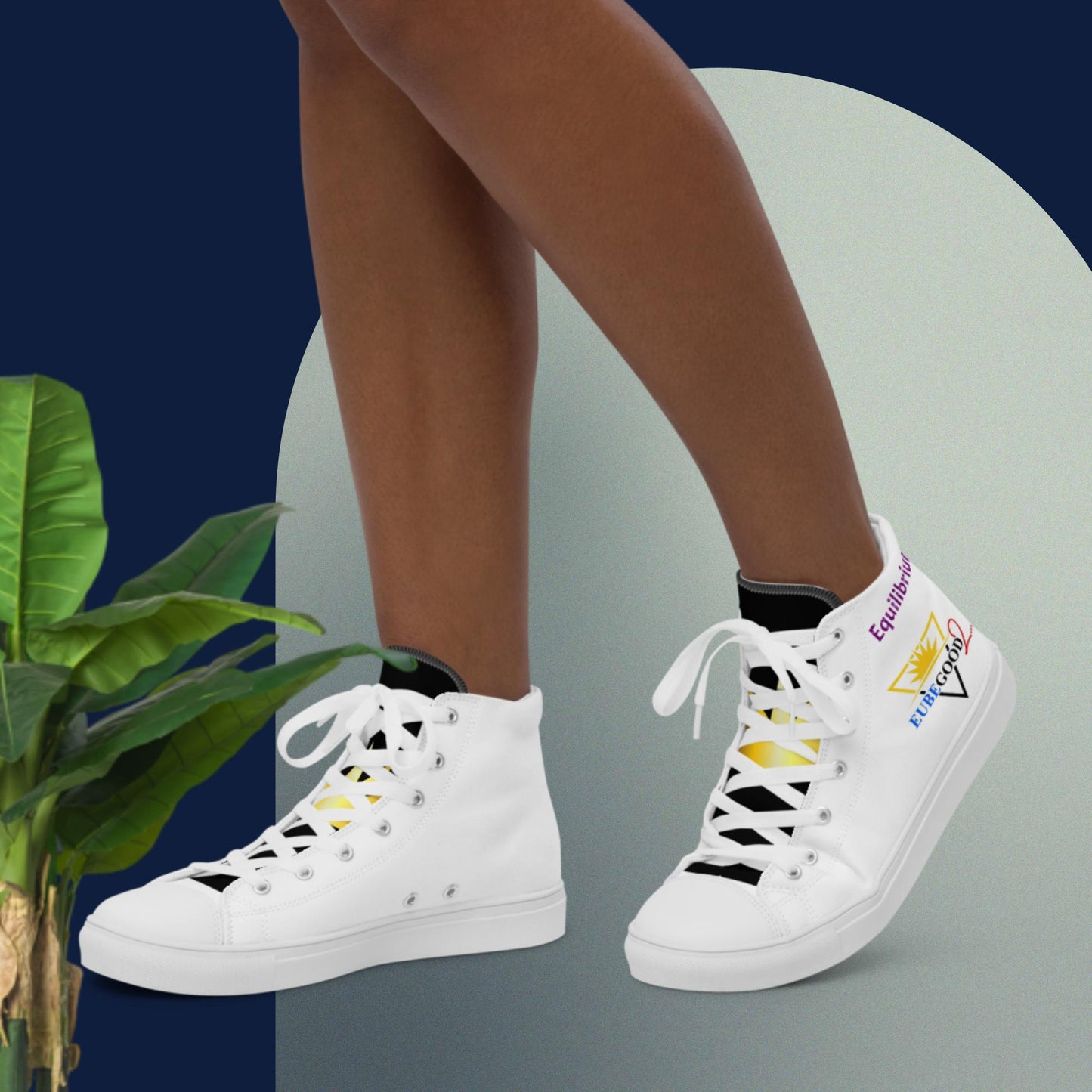 Women’s high top canvas shoes