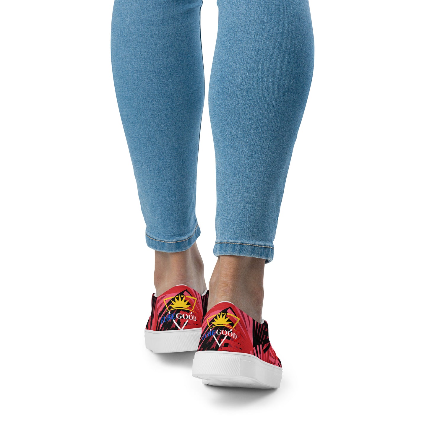 Women’s slip-on patterns canvas shoes