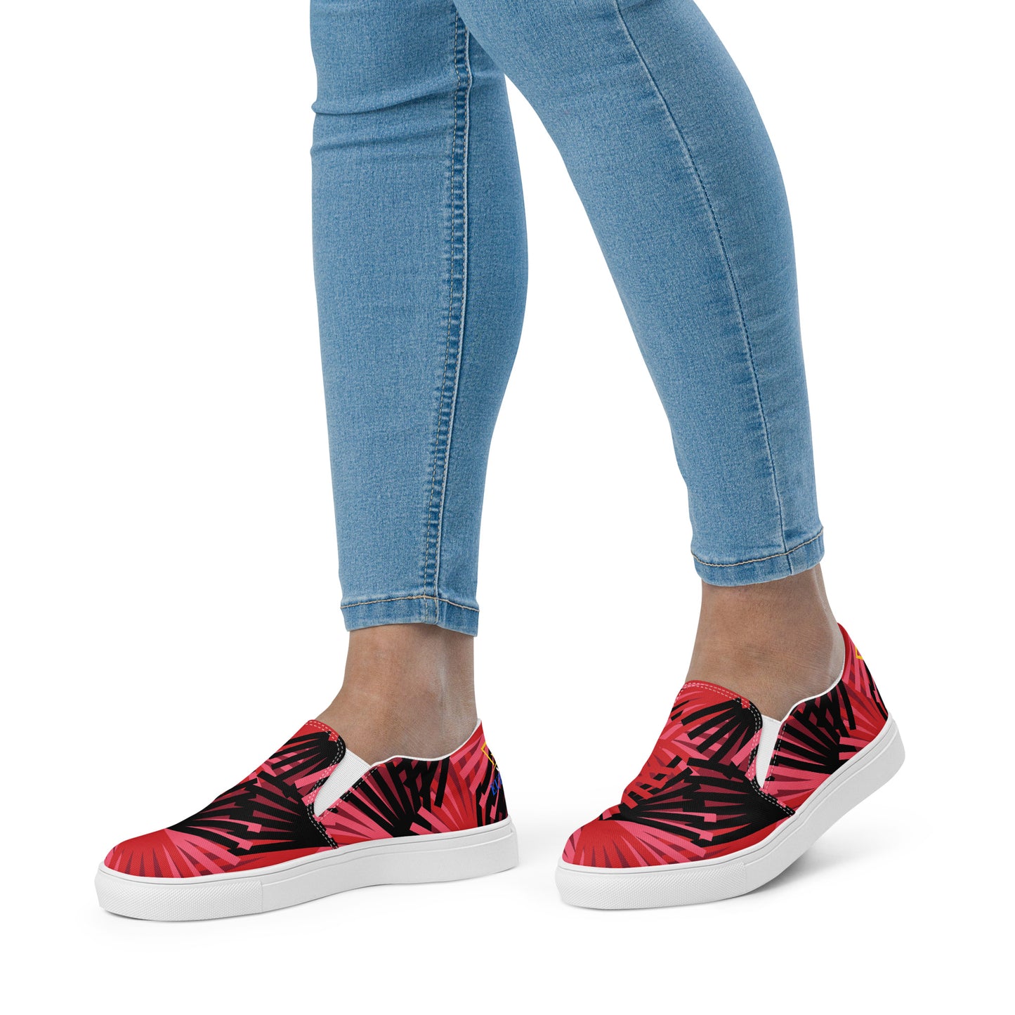 Women’s slip-on patterns canvas shoes